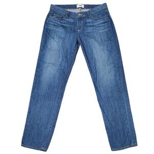 PAIGE Blue Skyline Ankle Peg Mid-Rise Jeans Lightweight Size 29